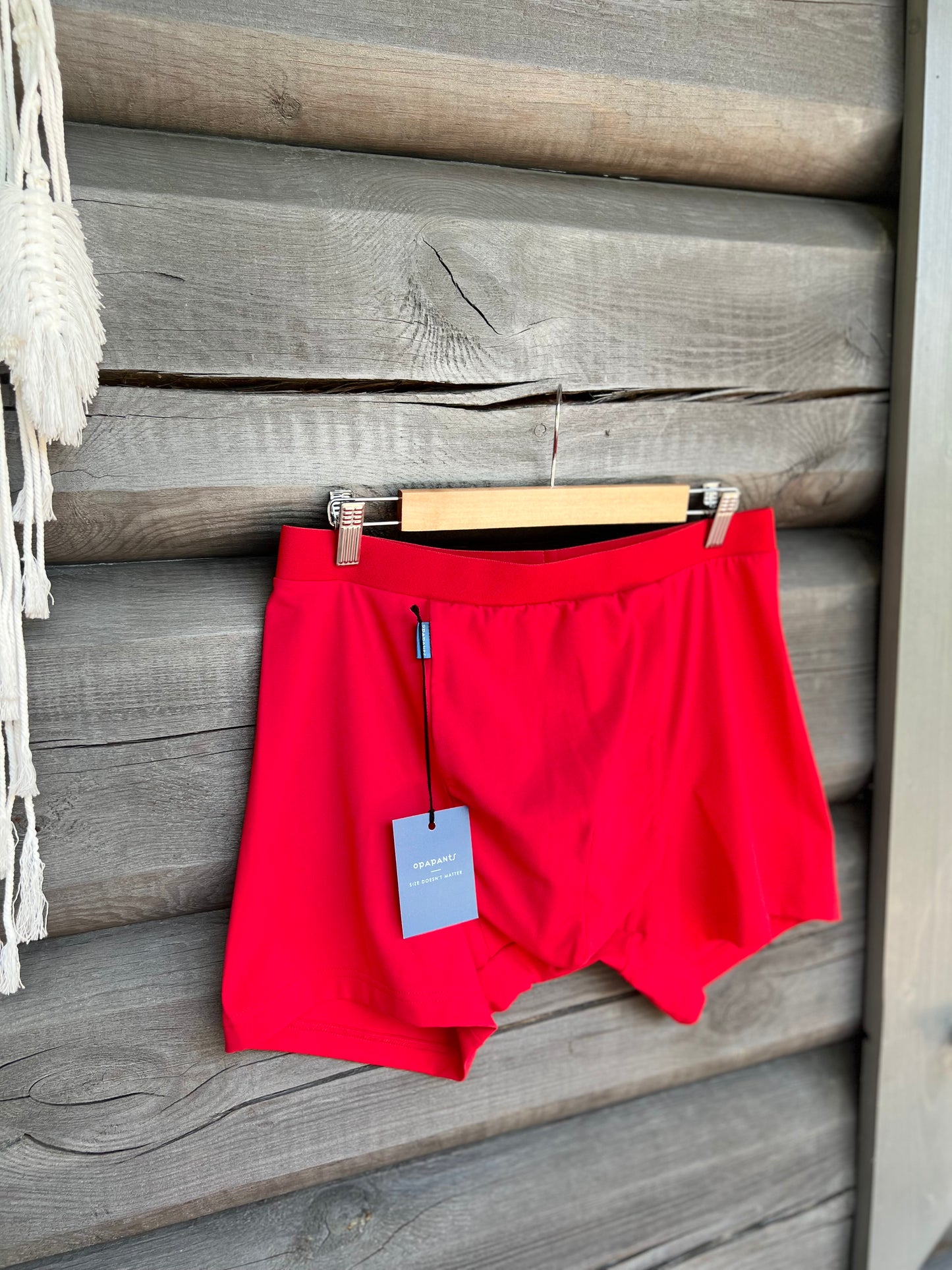 Men’s Organic Cotton Boxer – Red