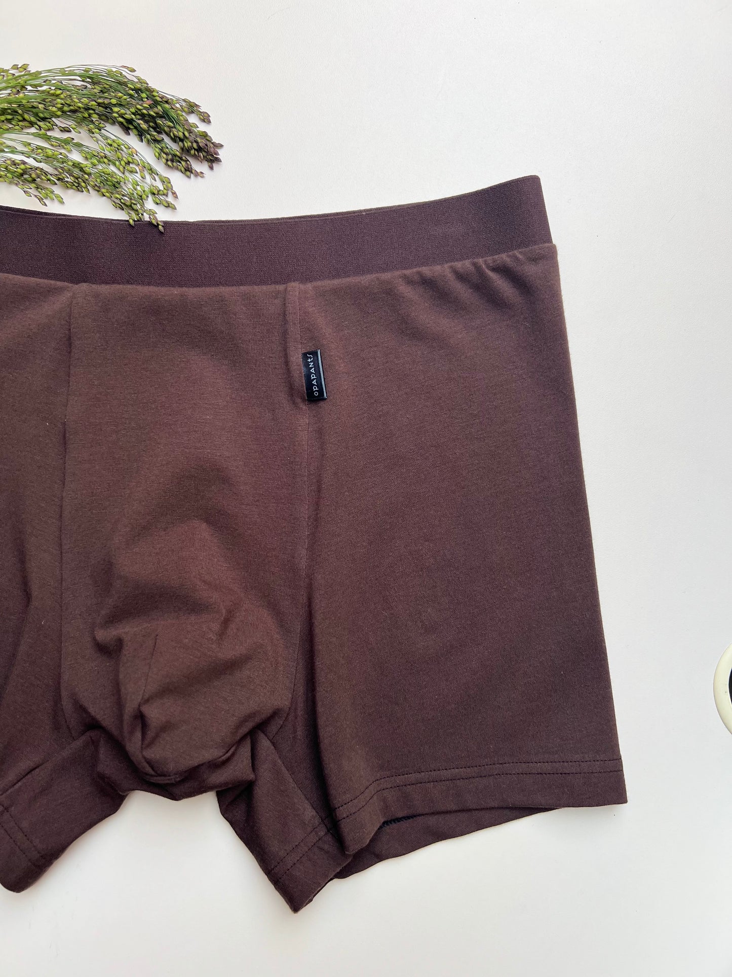 NEW model Men’s Seamless Organic Cotton Boxer – Dark Brown