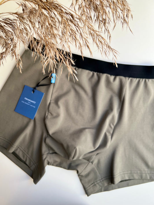 Men’s Organic Cotton Boxer – Khaki I 2 options