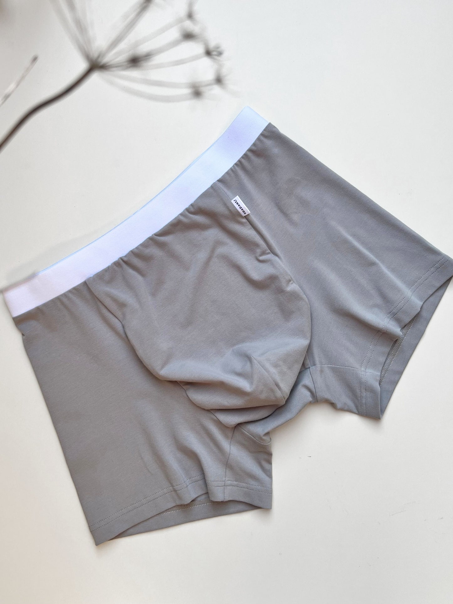 Men’s Organic Cotton Boxer – Gray I 2 options