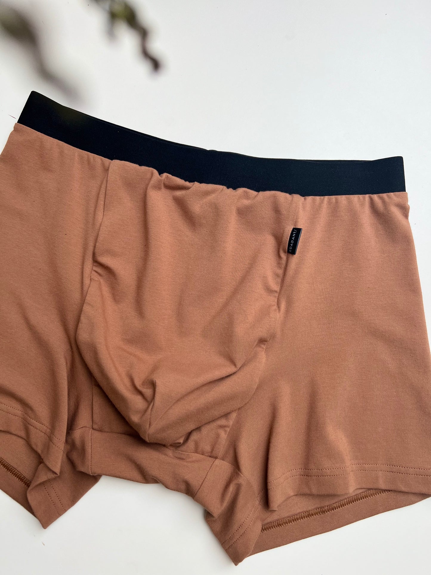 Men’s Organic Cotton Boxer – Cinnamon Brown