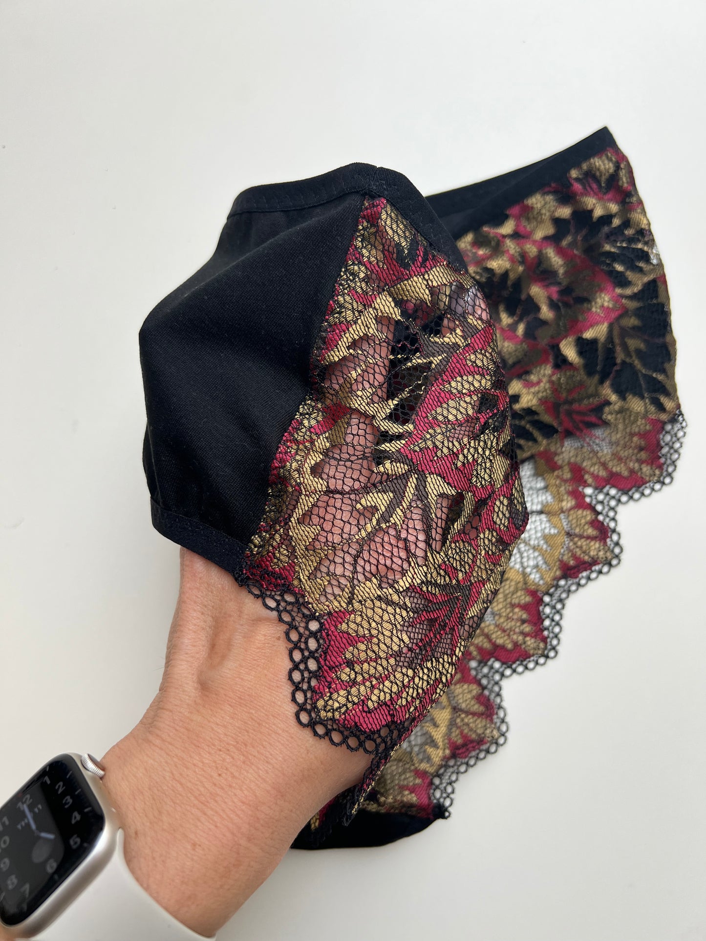 Women’s High-Waist TENCEL™ panties – Black with Lace Back