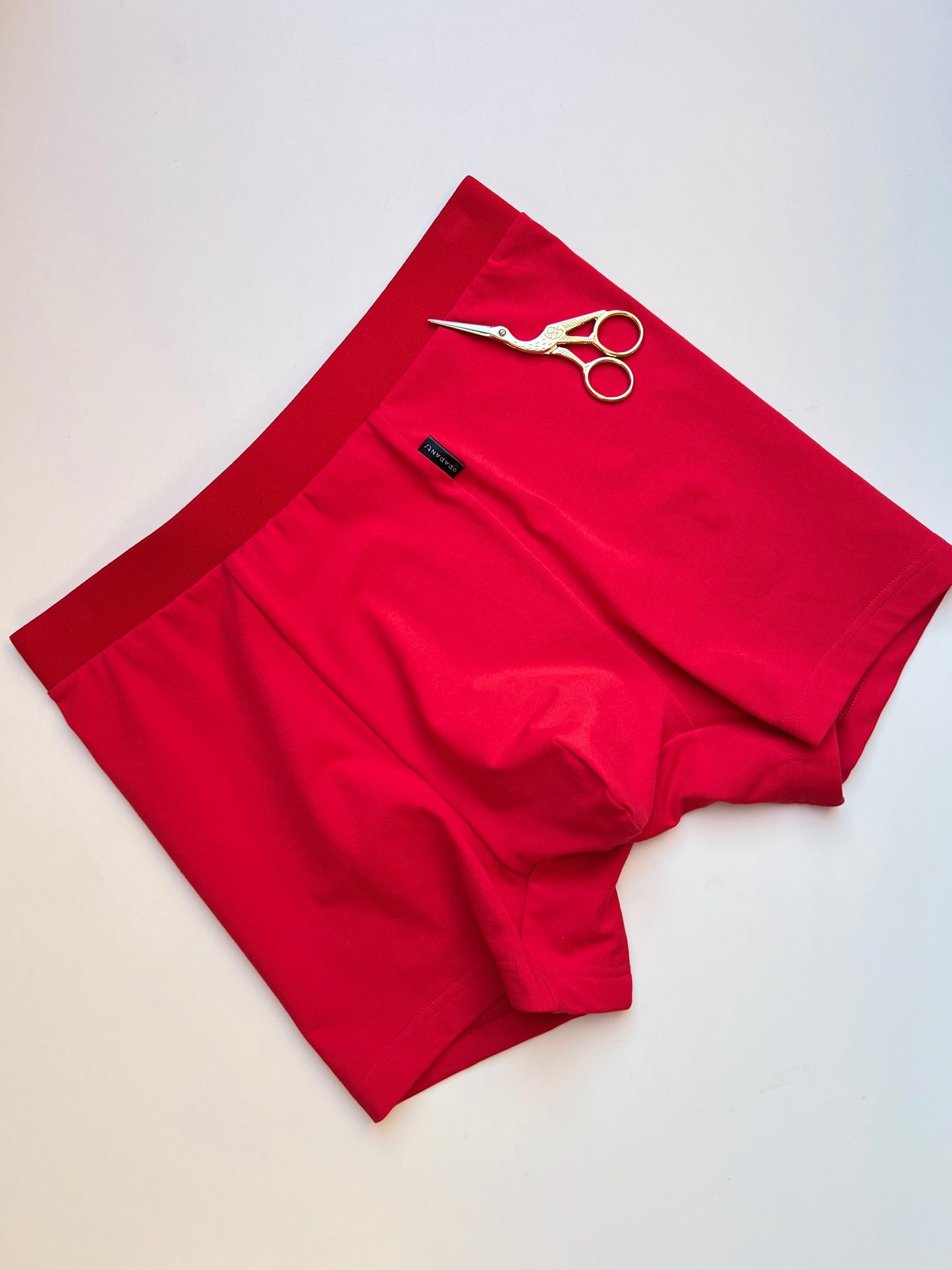 NEW model Men’s Seamless Organic Cotton Boxer – Red