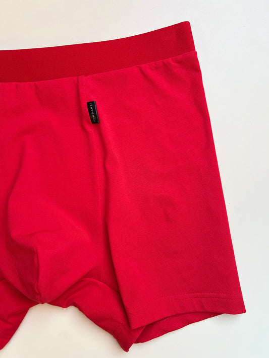 NEW model Men’s Seamless Organic Cotton Boxer – Red